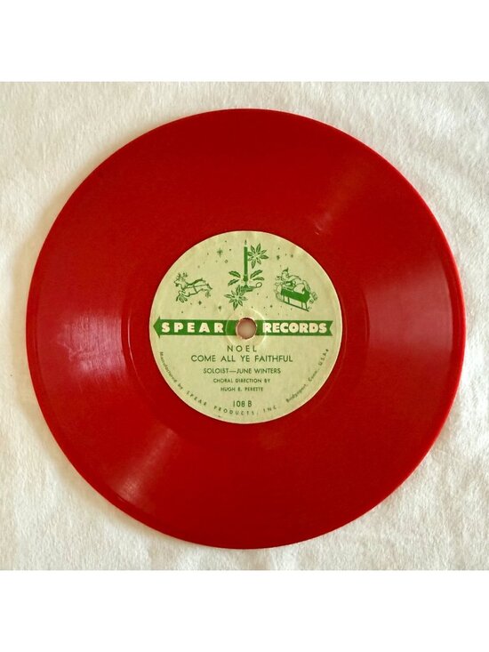 Spear Records Other - Vintage Spear Records Christmas Jingle Bells Red Childrens Record Early 1950s
